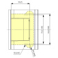 Biloba BL 8011 SF zeď/sklo - objektový kyvný pant pro skleněné dveře