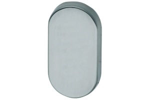 Oválná rozeta zaslepená na branky, nerez