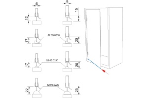 Těsnící profil pro sklo č. 4