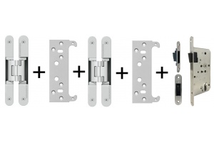 Tectus 240 3D F1 - sada pantů + plechů 240 FZ pro obložkovou zárubeň a magnetického zámku EFB