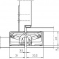 Tectus 340 3D F1 - sada pantů + plechů 340 FZ pro obložkovou zárubeň a magnetického zámku EFB